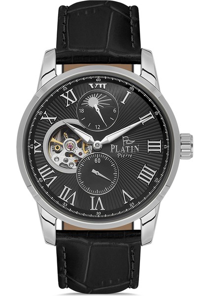 PL-1165GB-J2 Deri Kordon Fonksiyonları Aktif Otomatik Erkek Kol Saati