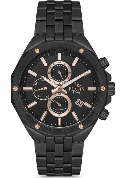 PL-1192GA-G2 Çelik Kordon Fonksiyonları Aktif Erkek Kol Saati