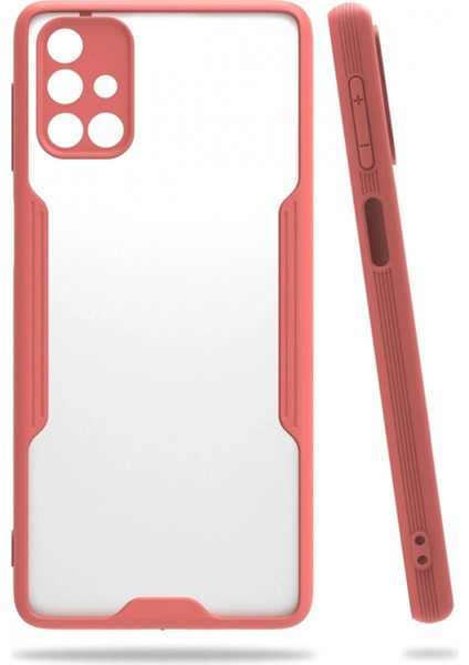 Samsung Galaxy M31S Kılıf Platin Silikon - Pembe