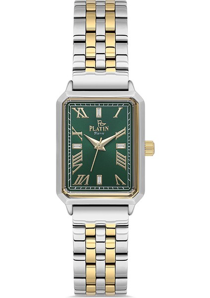 PL-1171LA-D10 Romen Rakamlı Kare Kadın Kol Saati