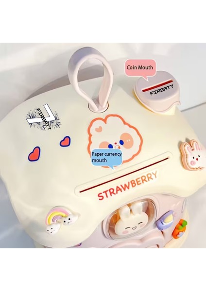 Sevimli Tavşan Mantar Ev Baca Kumbara Kilitli Kumbarası Sevgileye Çocuklara Hediyelik Kumbara fırsatları