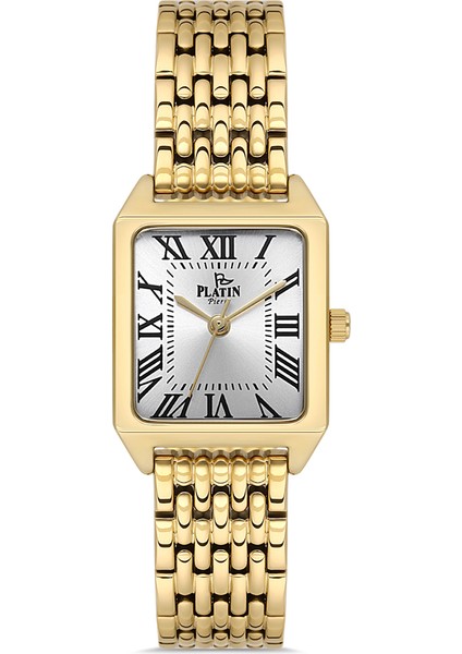 PL-1169LA-B1 Romen Rakamlı Kare Kadın Kol Saati