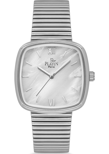 PL-1116LA-A1 Hasır Kordon Kare Kadın Kol Saati