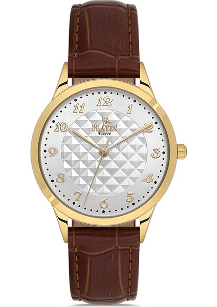 PL-1170LB-O1 Rakamlı Deri Kordon Kadın Kol Saati