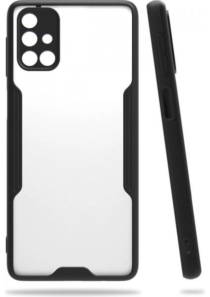 Samsung Galaxy M31S Kılıf Platin Silikon - Siyah