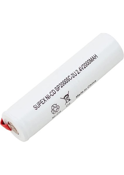 Üst Üste Dik 2'li 2.4V 2000MAH Süpürge Pili