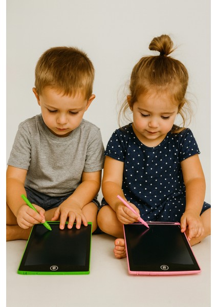 🌈 8.5 Inç Renkli LCD Yazı Tableti – Kalemli Dijital Çizim Defteri | Silinebilir Not Tableti | Çocuklar Için Eğitim ve Oyun Tableti | Yeşil 🍀 & Pembe 🌸 Renk Seçenekli modelleri