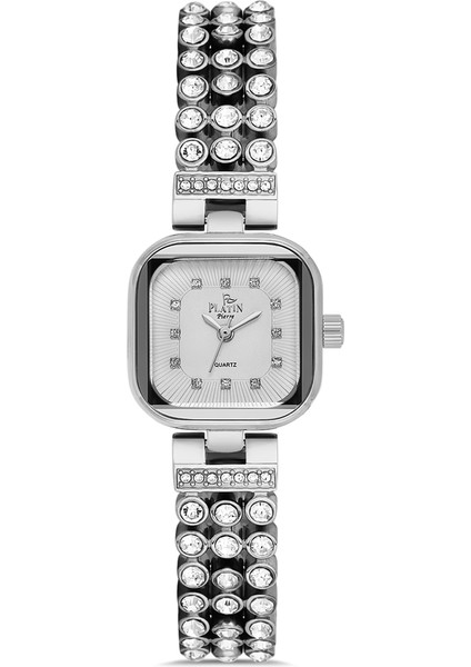 PL-1178LA-A1 Taşlı Minimal Kare Kadın Kol Saati