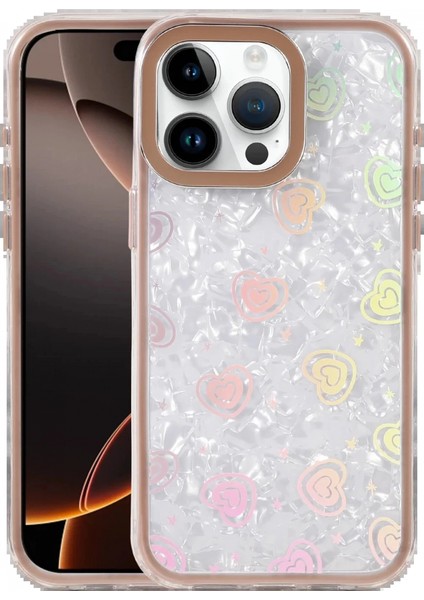 Apple iPhone 15 Pro Max Lumi Desenli Kapak - Çöl Titanyum