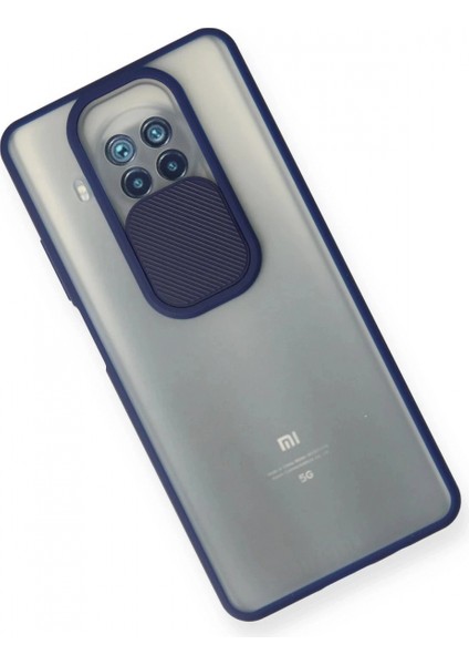 Xiaomi Mi 10T Lite Kılıf Palm Buzlu Kamera Sürgülü Silikon - Lacivert modelleri