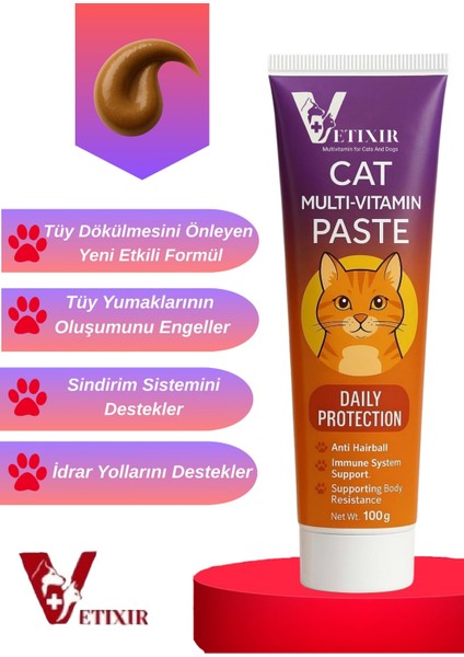 Kedi Malt - Multivitamin Paste 2'li Set Tüy Yumağı Önleyici Bağışıklık Desteği modelleri