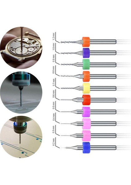 10 Adet 3D Yazıcı Micro Matkap Ucu Çelik Set 0.2-1.2mm Karbür Nozzle Temizleme Iğnesi Kutulu fiyatları