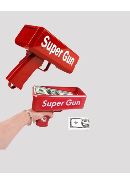 Dolar Boyutunda Kâğıt Atışı Yapan Pil ile Çalışan Oyuncak Tabanca indirimleri