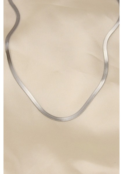 Bfs 316L Çelik Silver Renk 45 cm Italyan Zincir Model Kadın Kolye fiyatları