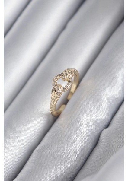 Bfs Pirinç Gold Renk Zirkon Taşlı Yılan Model Kadın Yüzük