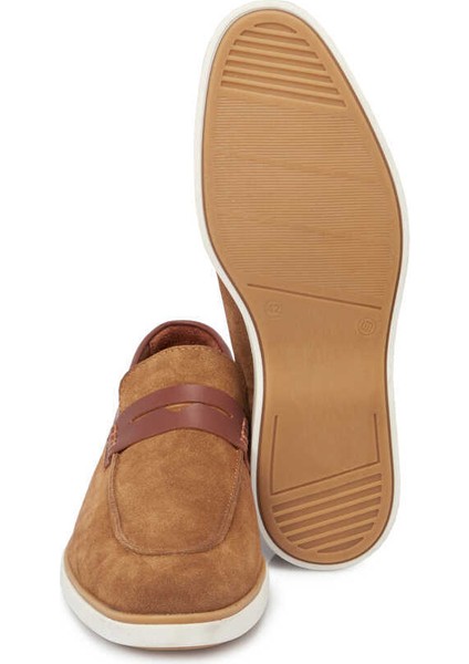 Taba Hakiki Süet Deri Erkek Loafer - E24I1AY56749-K59
