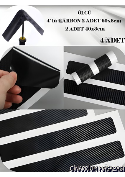 Audi Q7 Için Yerli Üretim Özel Üretim Oto Kapı Eşikleri Sticker Karbon 4 Adet fiyatları