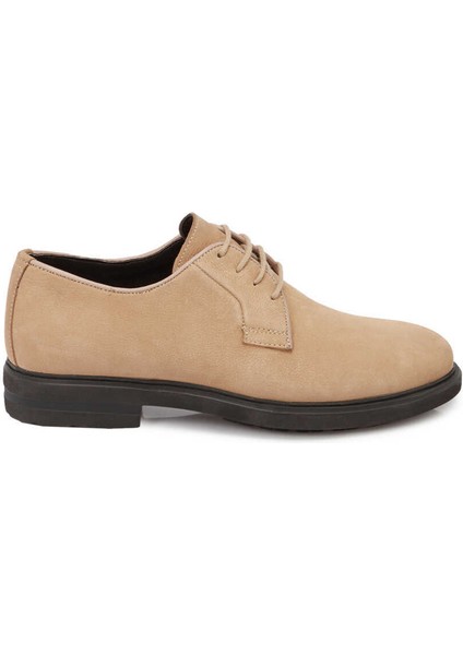 Kum Hakiki Nubuk Deri Erkek Casual Ayakkabı - E24I1AY56737-B21