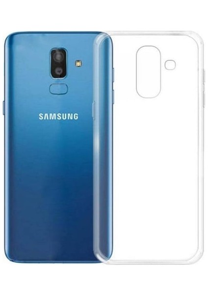 ESLIFETECH26AKSESUAR Samsung Galaxy J8 Uyumlu Yumuşak Silikon Kılıf-Şeffaf