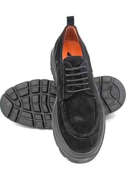 54083 Erkek Klasik Ayakkabı - Siyah Süet fırsatları