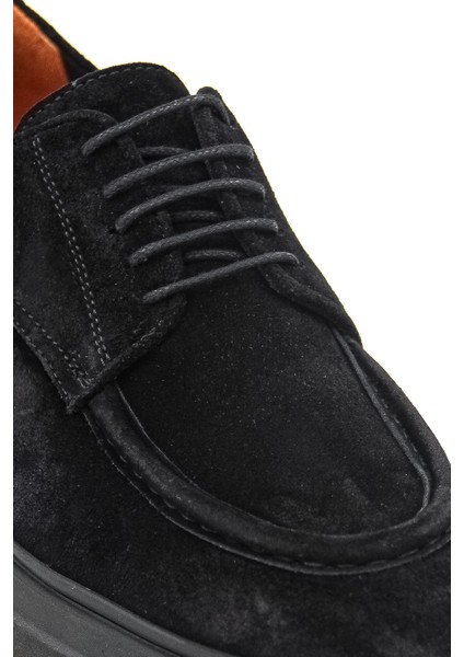 54083 Erkek Klasik Ayakkabı - Siyah Süet