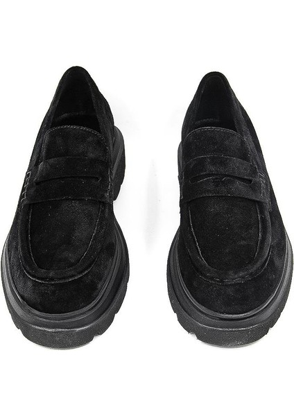 54082 Erkek Klasik Ayakkabı - Siyah Süet fiyatları