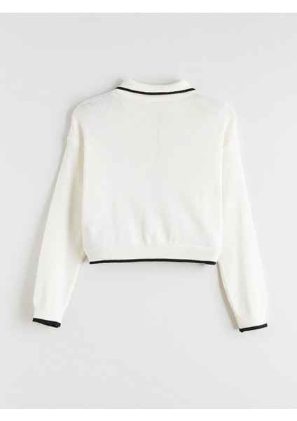 Yeni Sezon Polo Yaka Kız Çocuk Triko Hırka modelleri