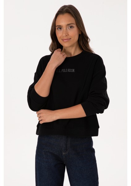 Kadın Siyah Sweatshirt 50307792-VR046 modelleri