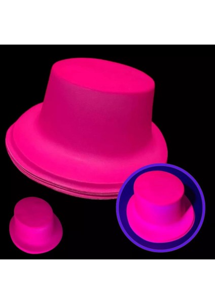 Bfs Neon Partisi Pembe Renk Plastik Fötr Şapka fiyatları