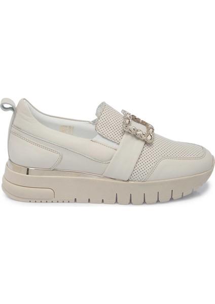 Bej Hakiki Deri Kadın Sneaker - K24I1AY67316-A25
