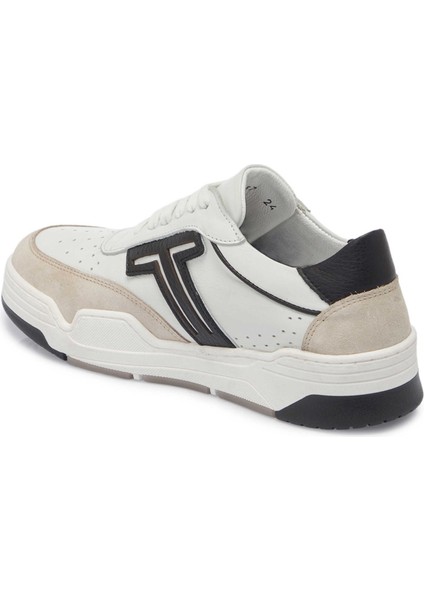 Beyaz Hakiki Deri Kadın Sneaker - K24I1AY67317-C52