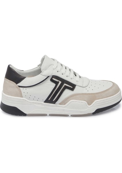 Beyaz Hakiki Deri Kadın Sneaker - K24I1AY67317-C52