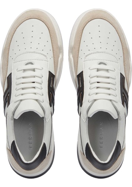 Beyaz Hakiki Deri Kadın Sneaker - K24I1AY67317-C52