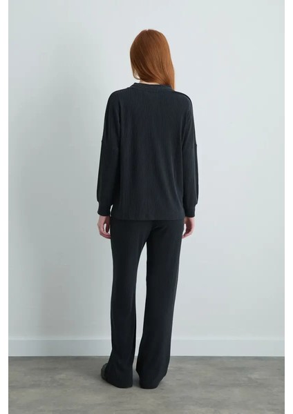 Fitilli Modal Örme Hırka - Gri fırsatları