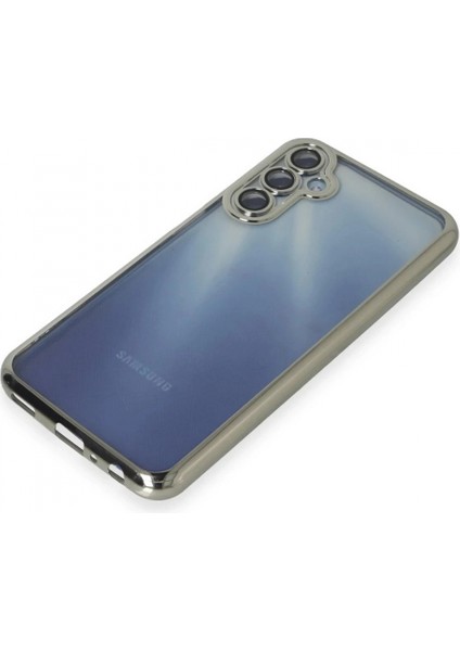 Samsung Galaxy A15 4g Kılıf Lensli Silikon - Gümüş fırsatları