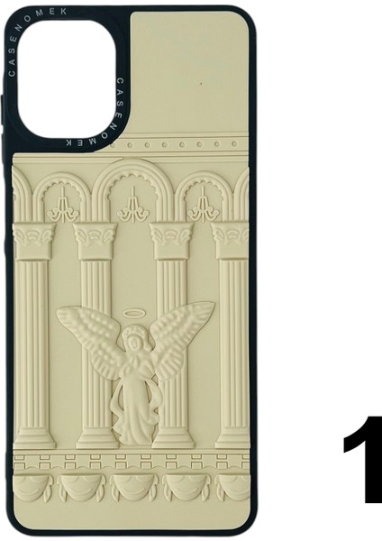 Samsung Galaxy A07 Uyumlu Casetify Kabartmalı Arka Koruma Kılıf