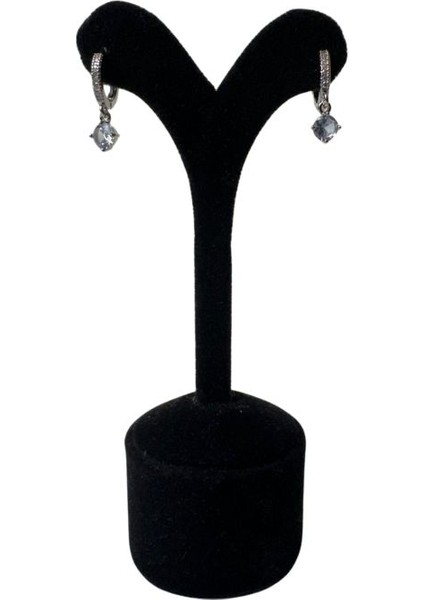 8835 6’lı Gümüş Renk Paslanmaz Çelik 3 Model Küpe Seti modelleri