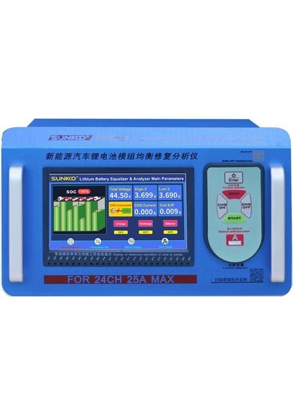 Sunkko D2524 Elektrikli Araç Lityum Batarya Akü Modülü Dengeleyici - Test Cihazı Analizörü