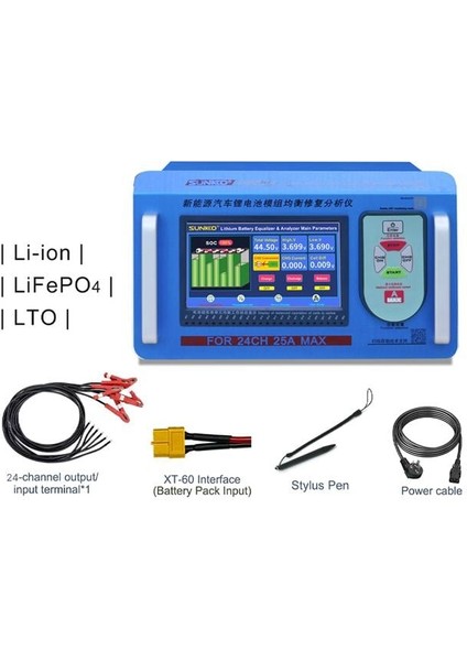 Sunkko D2524 Elektrikli Araç Lityum Batarya Akü Modülü Dengeleyici - Test Cihazı Analizörü fırsatları