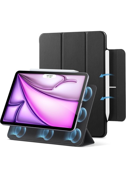 Apple iPad Air 11 M3 2025 Çıkarılabilir Manyetik Kapaklı Rebound Magnetic Kılıf