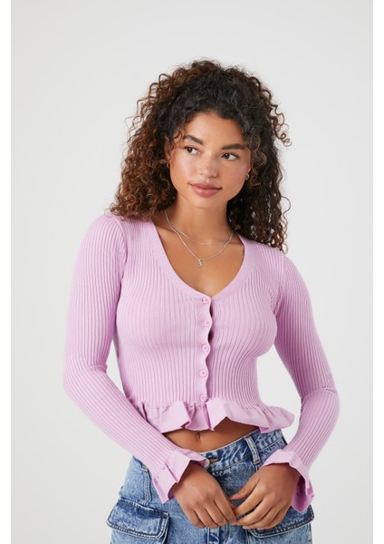 Volanlı Kenar Detaylı Hırka fırsatları