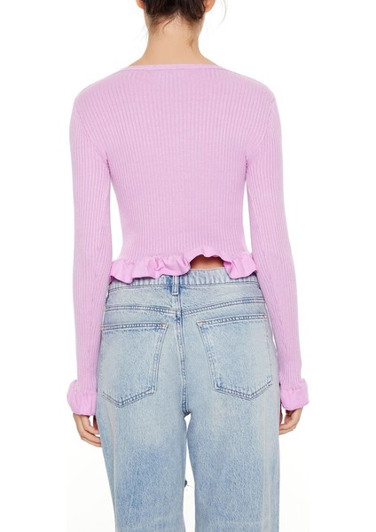 Volanlı Kenar Detaylı Hırka indirimleri