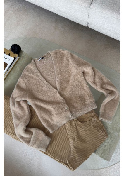 Marka Model Sakallı Premium Hırka- Camel fırsatları