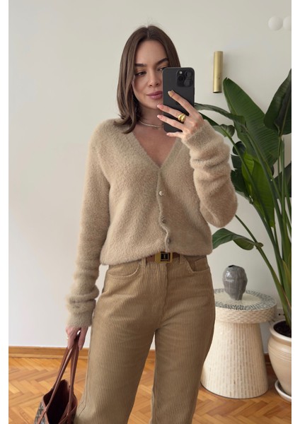 Marka Model Sakallı Premium Hırka- Camel indirimleri
