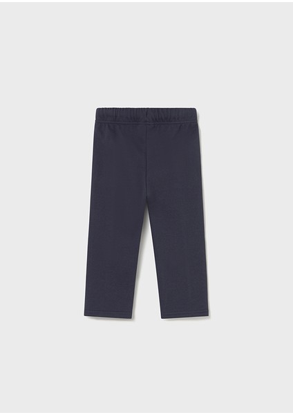 1-4 Yaş Erkek Bebek 3’lü Takım – Mavi Cepli Şişme Yelek, Baskılı Sweat ve Lacivert Şardonlu Eşofman