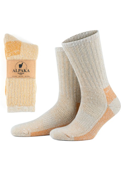 Alpaka Yünlü Tam Havlulu Kalın Termal Çorap 6005-6006