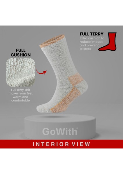 Alpaka Yünlü Tam Havlulu Kalın Termal Çorap 6005-6006 modelleri