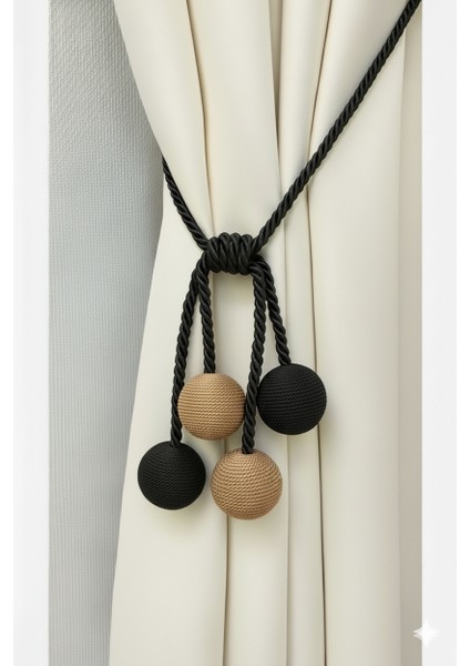 Modern Sarım 4 Toplu Braçol Kornişe Takmatik Ipli Tavan Perde aksesuarı