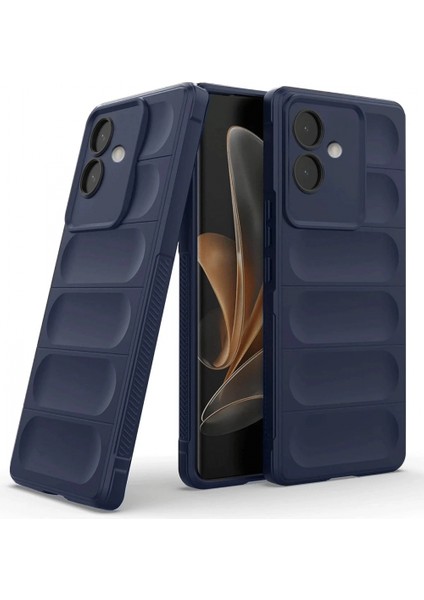 Oppo A3 Kılıf Optimum Silikon - Lacivert