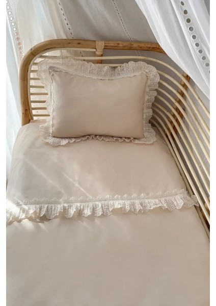 100X150 Sade Düz Fistolu/ Fırfırlı %100 Pamuklu Bebek / Çocuk Nevresim Takımı modelleri